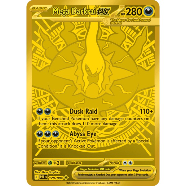 Pitch Black - 120/084 - Mega Darkrai EX (secret rare)