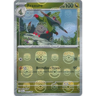Black Bolt - 069/086 - Fraxure (master ball reverse holo)