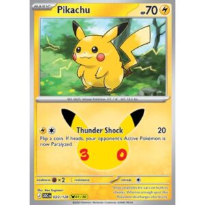 30th Anniversary - 023/128 - Pikachu (rare holo)