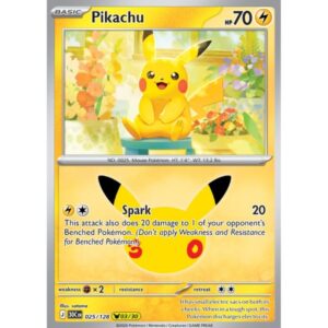 30th Anniversary - 025/128 - Pikachu (rare holo)