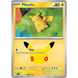 30th Anniversary - 027/128 - Pikachu (rare holo)