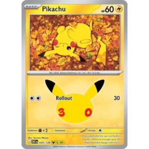 30th Anniversary - 035/128 - Pikachu (rare holo)