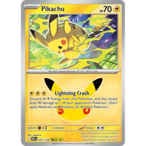 30th Anniversary - 051/128 - Pikachu (rare holo)