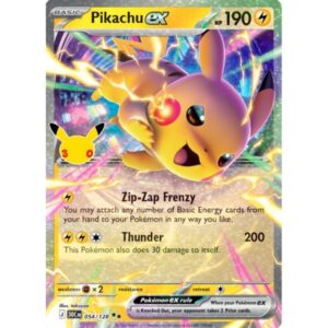 30th Anniversary - 054/128 - Pikachu EX (double rare)