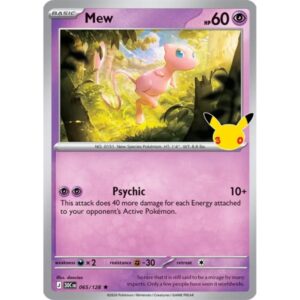 30th Anniversary - 065/128 - Mew (rare holo)