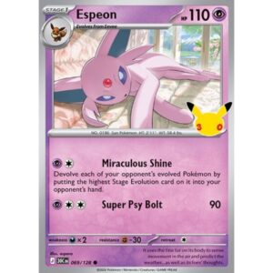30th Anniversary - 069/128 - Espeon (holo)