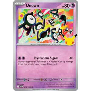 30th Anniversary - 072/128 - Unown (holo)