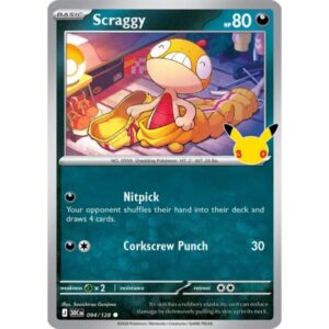 30th Anniversary - 094/128 - Scraggy (holo)