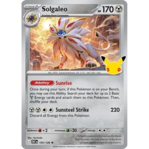 30th Anniversary - 105/128 - Solgaleo (rare holo)