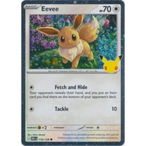 30th Anniversary - 116/128 - Eevee (cosmos holo)