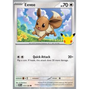 30th Anniversary - 117/128 - Eevee (holo)