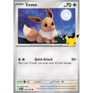 30th Anniversary - 118/128 - Eevee (holo)