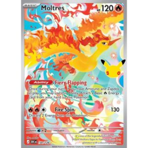 30th Anniversary - 130/128 - Moltres (illustration rare)