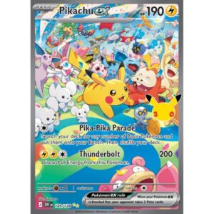 30th Anniversary - 149/128 - Pikachu ex (special illustration rare)