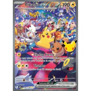 30th Anniversary - 150/128 - Pikachu ex (special illustration rare)