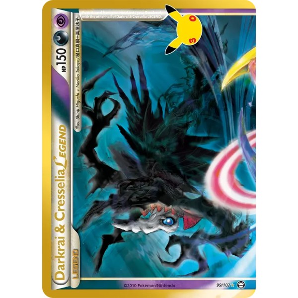 30th Anniversary - 99/102 - Darkrai & Cresselia LEGEND (ultra rare)