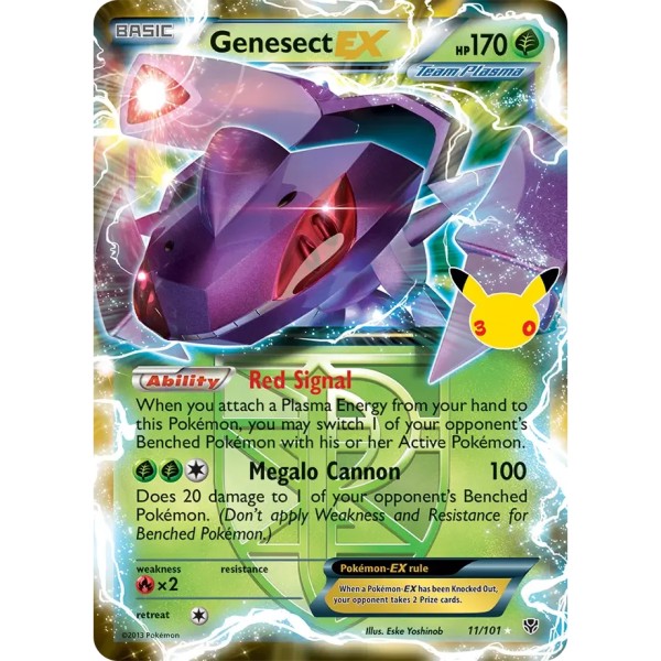 30th Anniversary - 11/101 - Genesect EX (ultra rare)