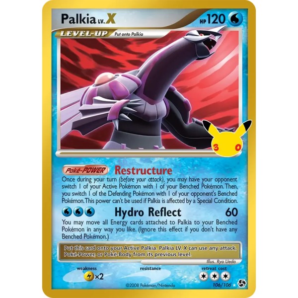 30th Anniversary - 106/106 - Palkia LV.X (ultra rare)