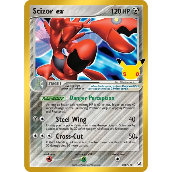 30th Anniversary - 108/115 - Scizor ex (ultra rare)