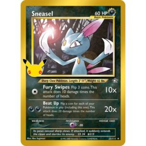 30th Anniversary - 25/111 - Sneasel (rare)