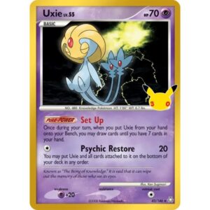 30th Anniversary - 43/146 - Uxie Lv.55 (rare)