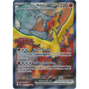 Destined Rivals - 208/182 - Team Rocket's Moltres ex (ultra rare) Stamped